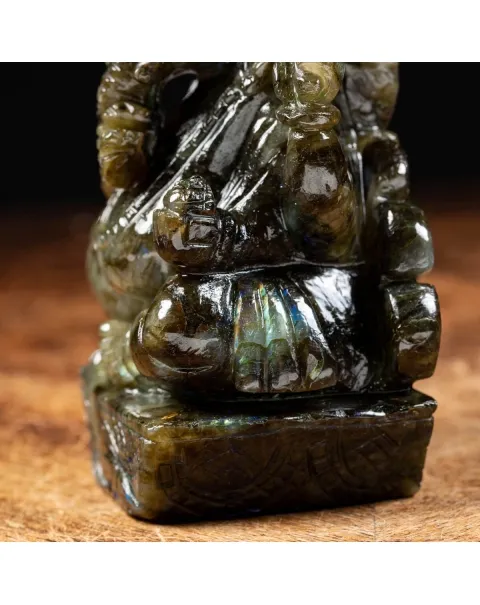 Statua Ganesh Labradorite (1100g)