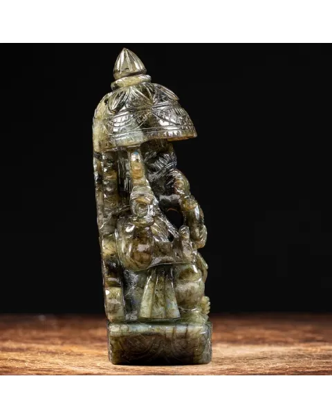 Statua Ganesh Labradorite (1100g)