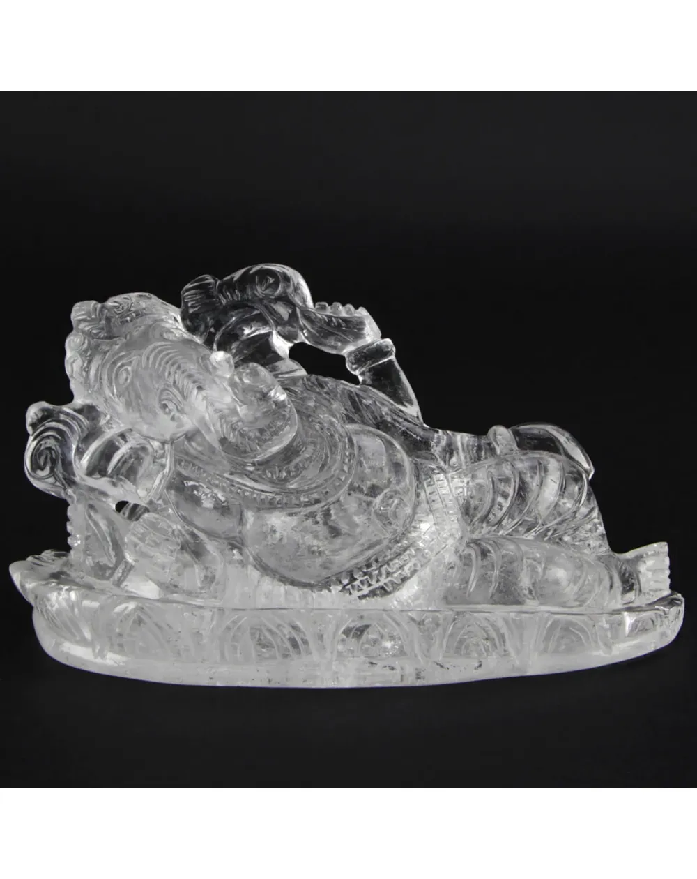 Statua Ganesh Quarzo (675g)