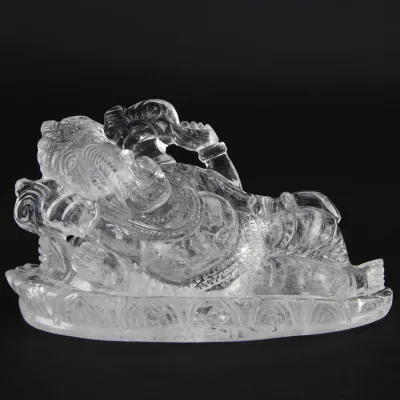 Statua Ganesh Quarzo (675g)