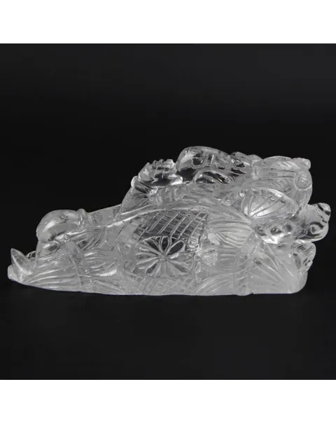 Statua Ganesh Quarzo (675g)