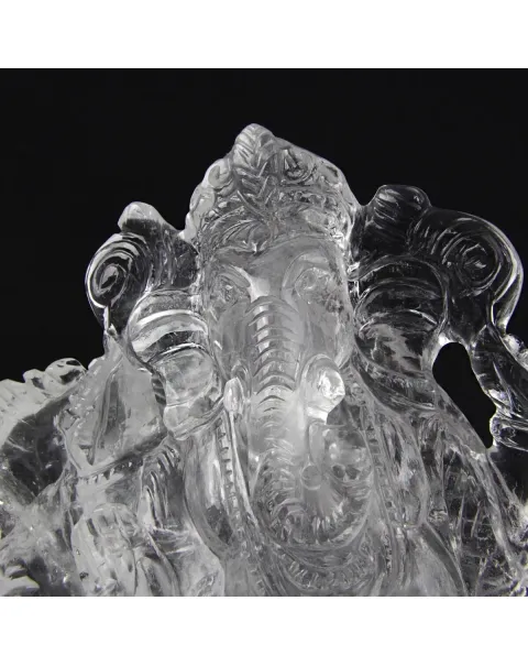 Statua Ganesh Quarzo (675g)