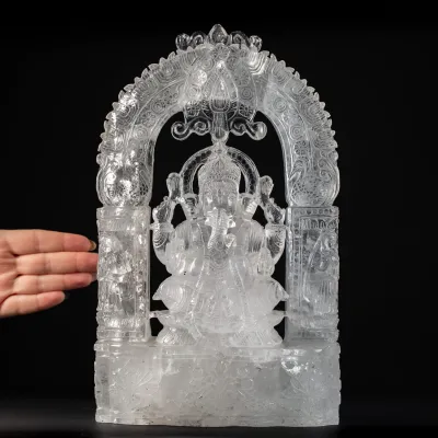 Statua Ganesh Quarzo (4775g)
