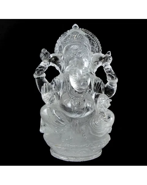 Statua Ganesh Quarzo (2785g)