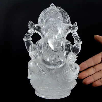 Statua Ganesh Quarzo (2785g)