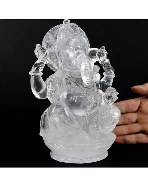 Statua Ganesh Quarzo (2785g)