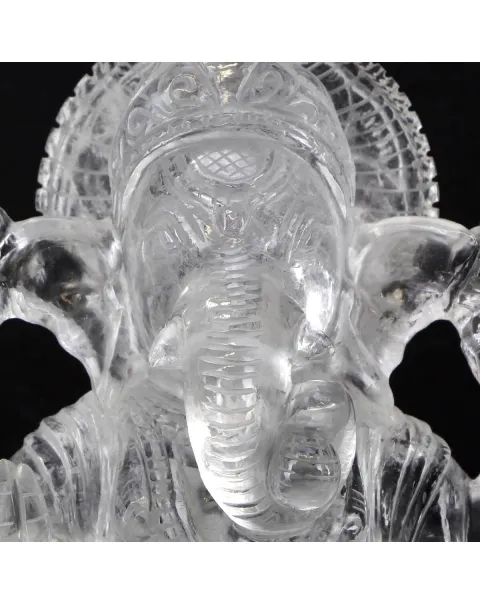 Statua Ganesh Quarzo (2785g)