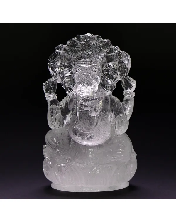 Statua Ganesh Quarzo (710g)