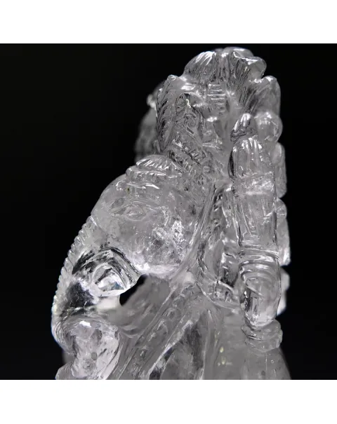Statua Ganesh Quarzo (710g)