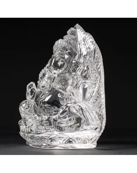 Statua Ganesh Quarzo (540g)