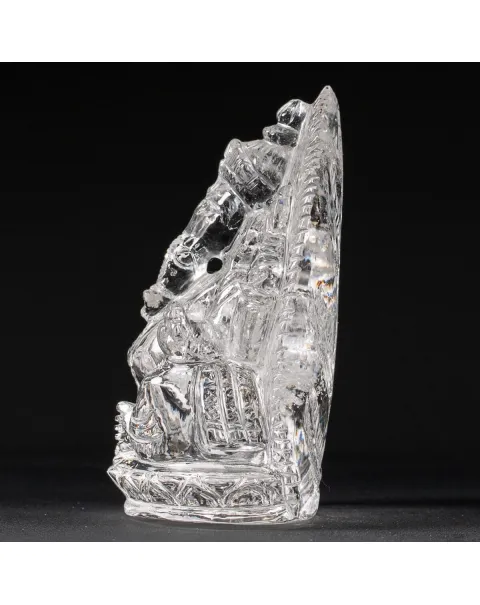 Statua Ganesh Quarzo (540g)