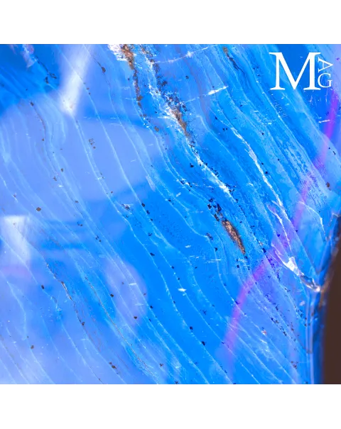 Ambra Blue di Sumatra - I Colori delle fluorescenze.