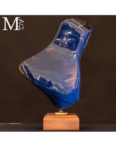Ambra Blue di Sumatra - I Colori delle fluorescenze.