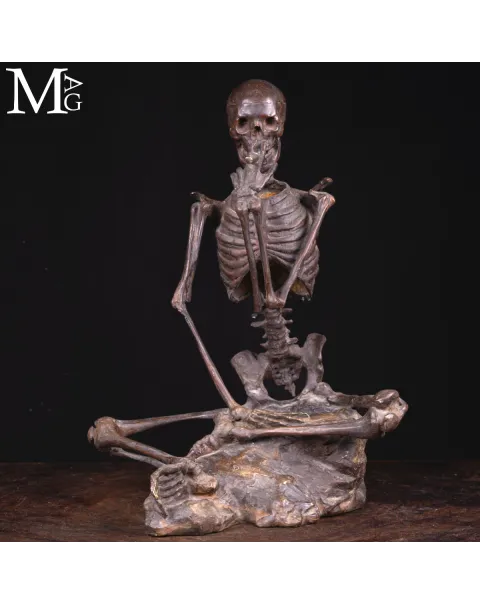 Scultura Scheletro Bronzo - Marcel Début