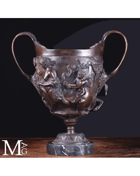 Coppe in Bronzo Scene Mitologiche - Ispirazione Pompeiana.