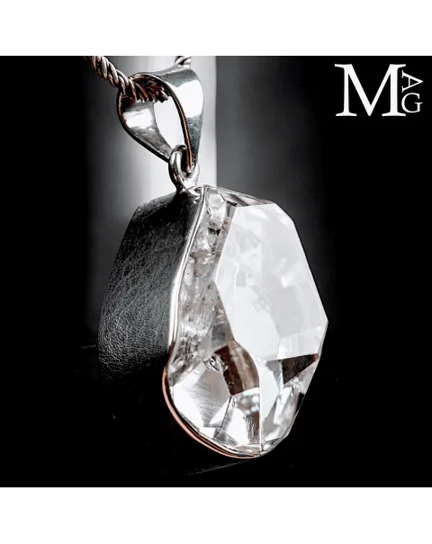 Pendente in Argento 925 con Diamante Herkimer.