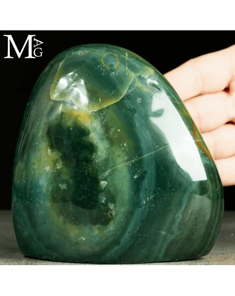 Agata Verde del Madagascar – forma libera levigata