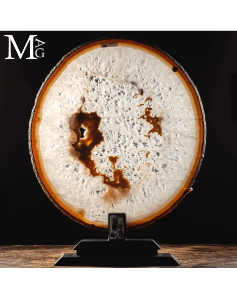 Fetta di Agata Naturale – Sezione da Geode.
