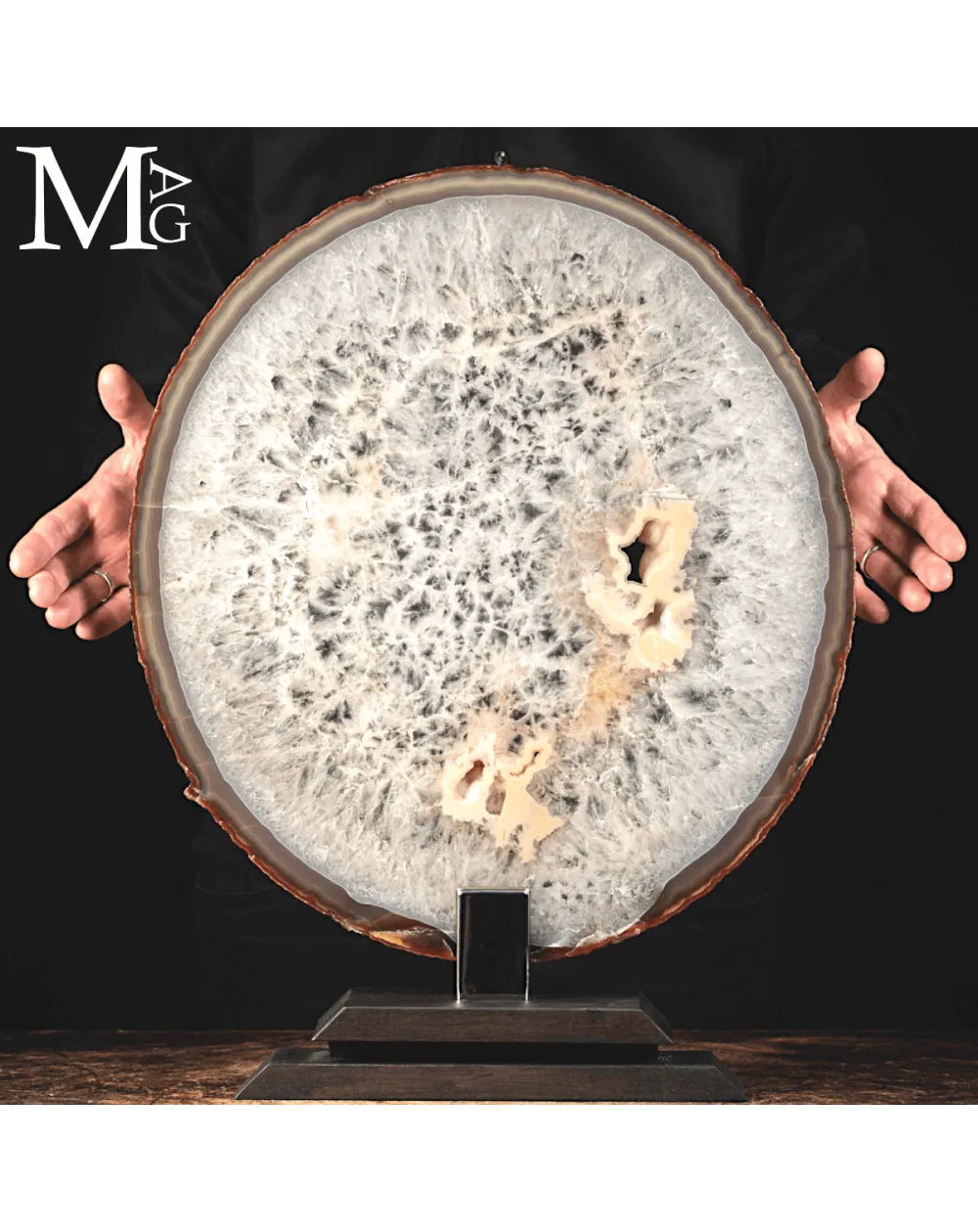 Fetta di Agata Naturale – Sezione da Geode.
