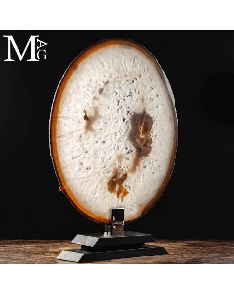 Fetta di Agata Naturale – Sezione da Geode.