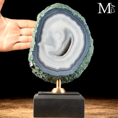 Fetta di Geode in Agata su Base – Il Sorriso del...