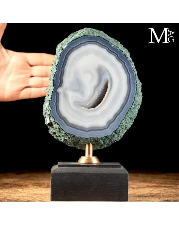 Fetta di Geode in Agata su Base – Il Sorriso del...