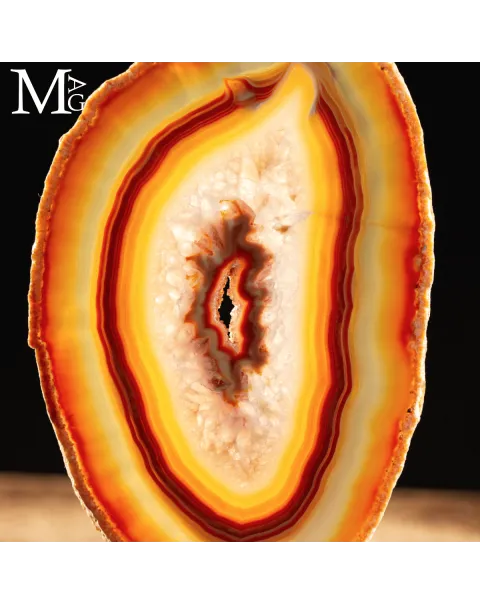 Fetta di Agata Naturale – Bande Cromatiche.
