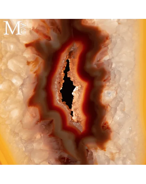 Fetta di Agata Naturale – Bande Cromatiche.