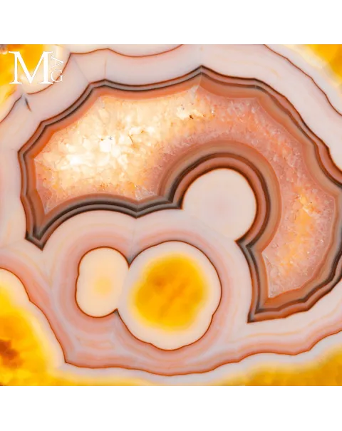 Esclusiva Fetta di Agata Naturale su Base.