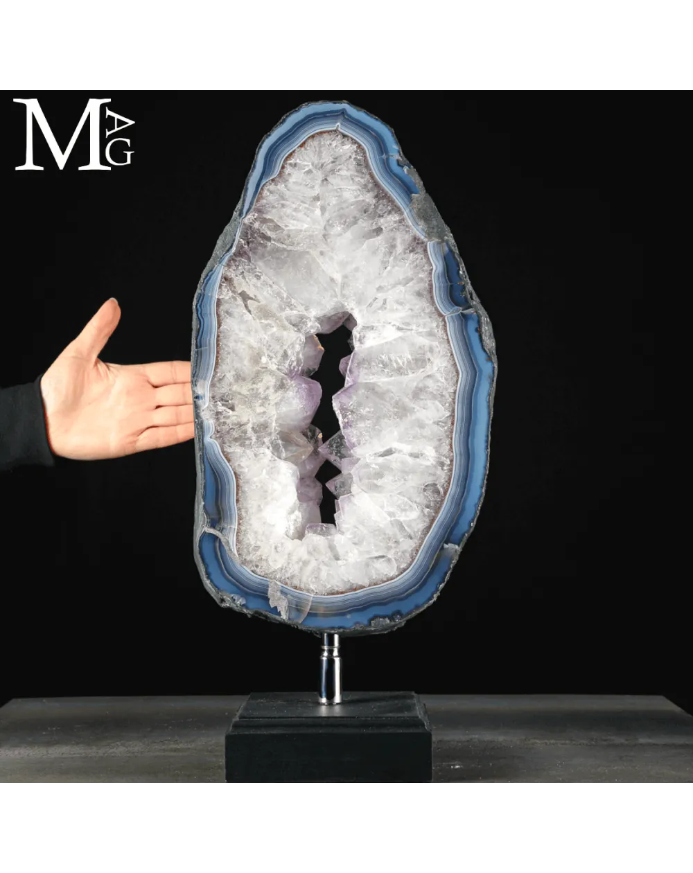 Geode di Ametista e Agata Blue.