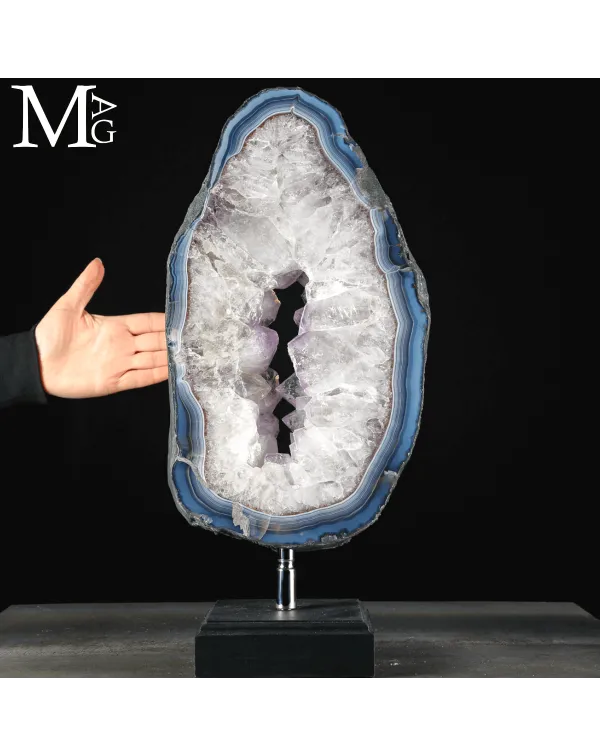 Geode di Ametista e Agata Blue.