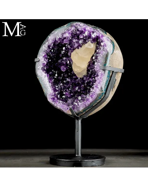 Geode di Ametista con Calcite – Uruguay