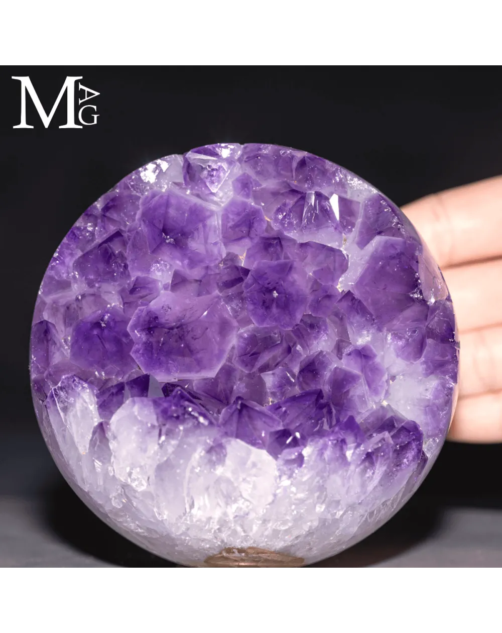 Sfera in Ametista Cristalli.