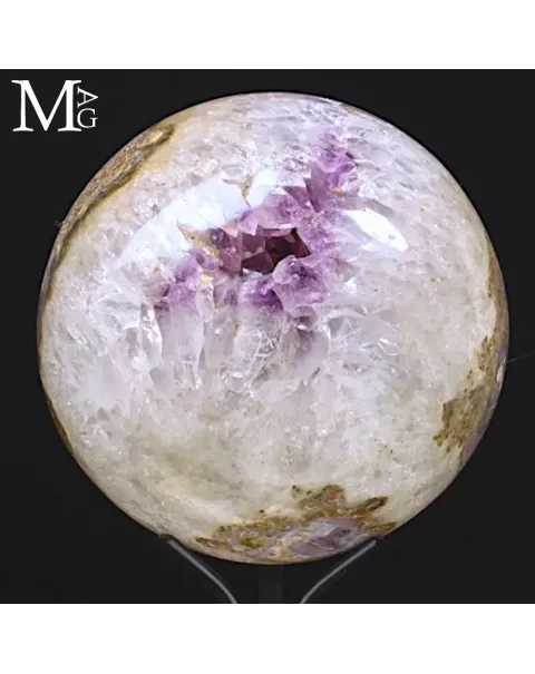 Grande Sfera in Quarzo Ametista da Geode Naturale