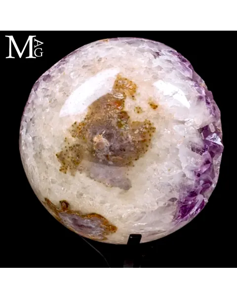 Grande Sfera in Quarzo Ametista da Geode Naturale