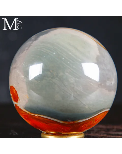 Sfera in Diaspro Policromo – Geologia che diventa Pittura
