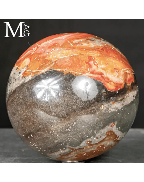 Sfera in Diaspro Policromo Ornamentale