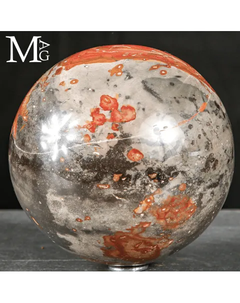 Sfera in Diaspro Policromo Ornamentale
