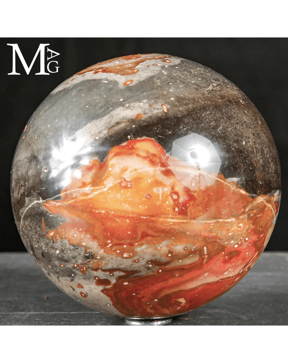 Sfera in Diaspro Policromo Ornamentale