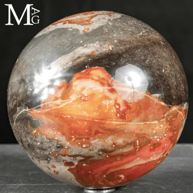 Sfera in Diaspro Policromo Ornamentale