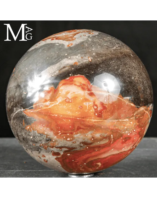 Sfera in Diaspro Policromo Ornamentale