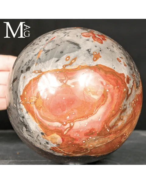 Sfera in Diaspro Policromo Ornamentale
