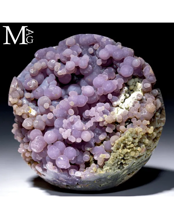 Sfera in Grape Agate - Un piccolo universo di glob...