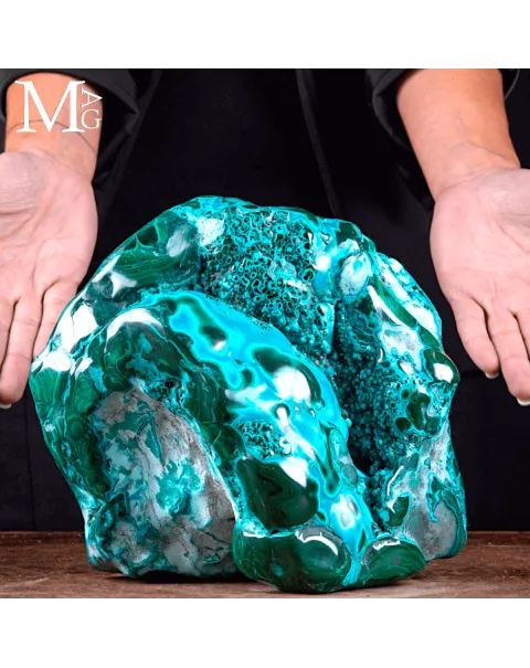 Malachite con Crisocolla – Miniera Star of the Congo.