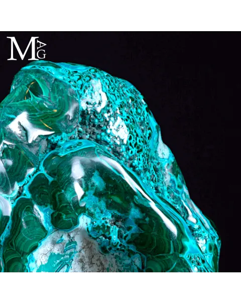 Malachite con Crisocolla – Miniera Star of the Congo.