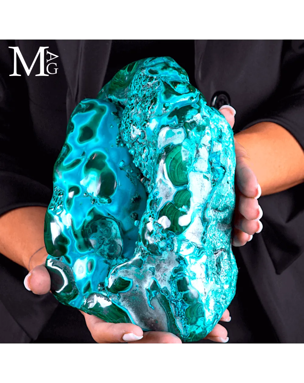 Malachite con Crisocolla – Miniera Star of the Congo.