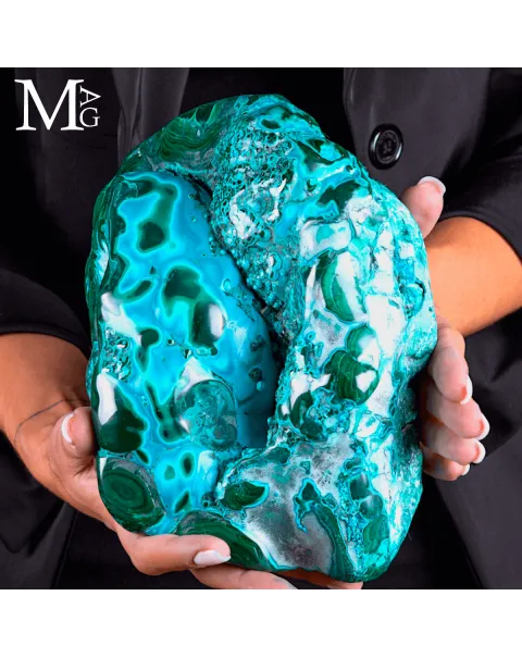 Malachite con Crisocolla – Miniera Star of the Congo.