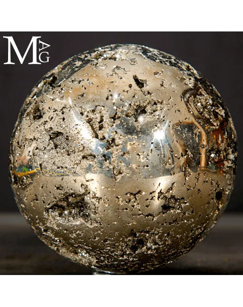 Sfera in Pirite naturale del Perù.
