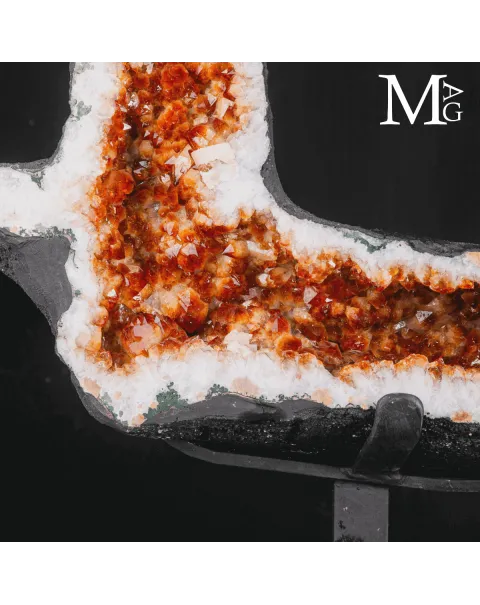 Geode di Citrino – Formazione esclusiva, sagoma naturale unica.