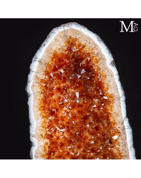 Geode di Citrino Madeira – Sezione.